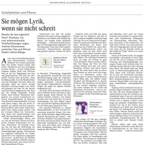 Kritik Frankfurter Allgemeine Zeitung